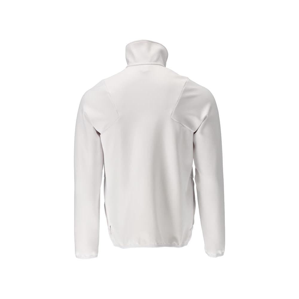 Pulover din lână cu jachetă din microfleece cu fermoar