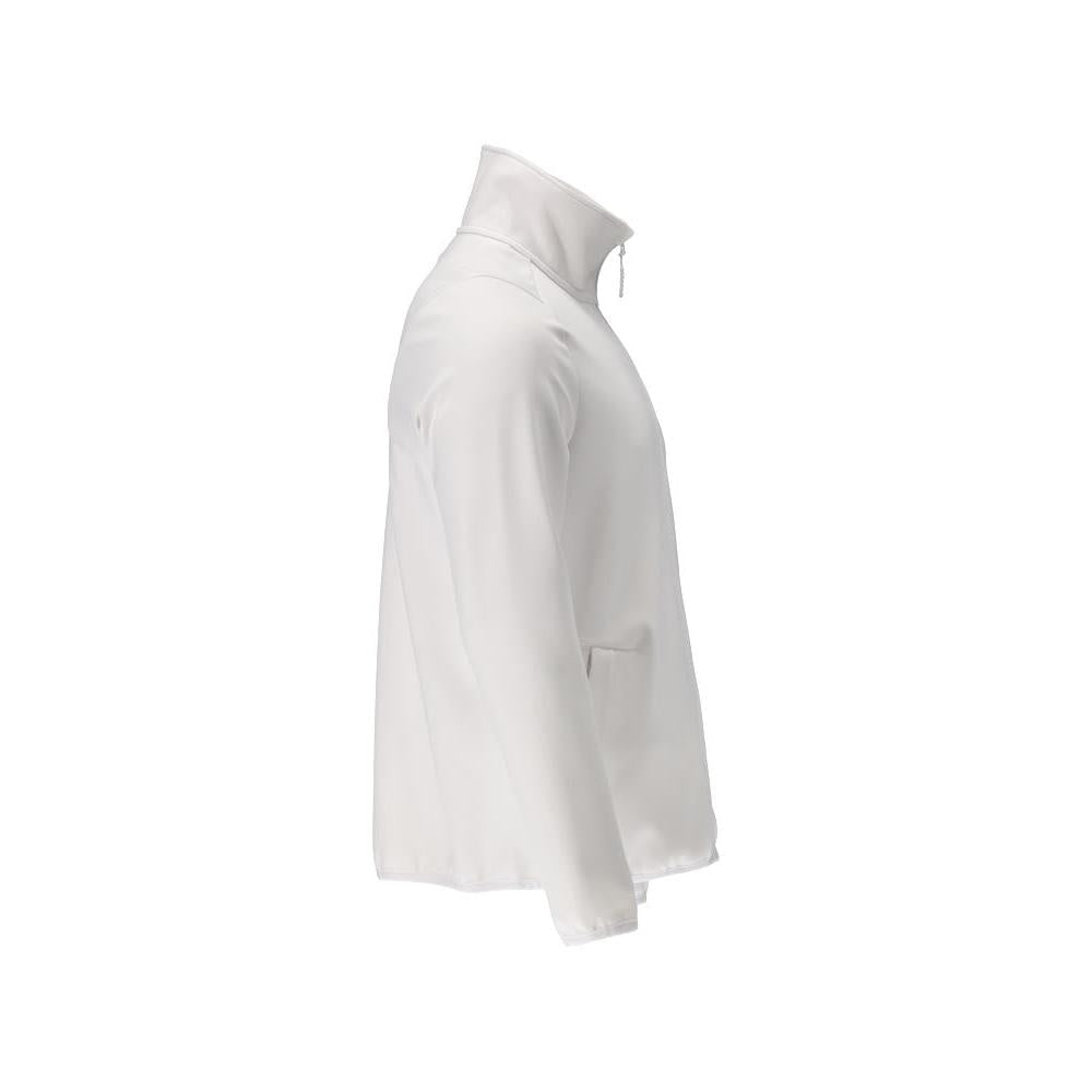 Pulover din lână cu jachetă din microfleece cu fermoar