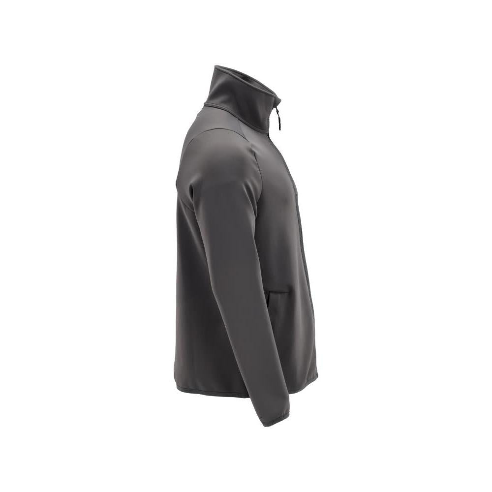 Pulover din lână cu jachetă din microfleece cu fermoar