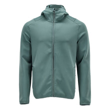 Pulover fleece, glugă, geacă microfleece cu fermoar, verde pădure deschis