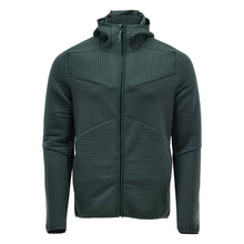 Pulover fleece, glugă, geacă microfleece cu fermoar, verde pădure