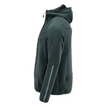 Pulover fleece, glugă, geacă microfleece cu fermoar, verde pădure