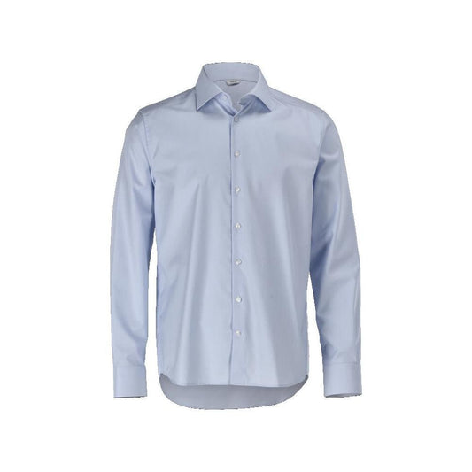 Cămașă, slim fit, albastru deschis/alb