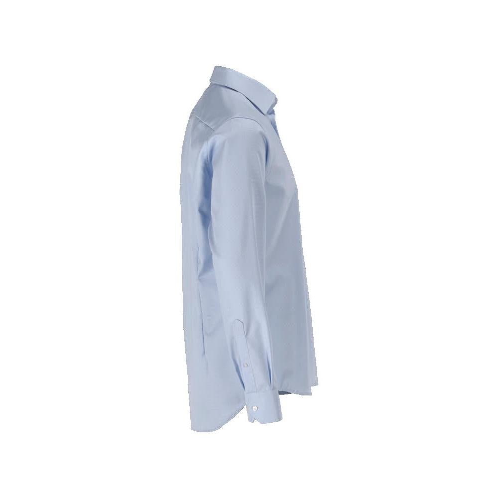 Cămașă, slim fit, albastru deschis/alb