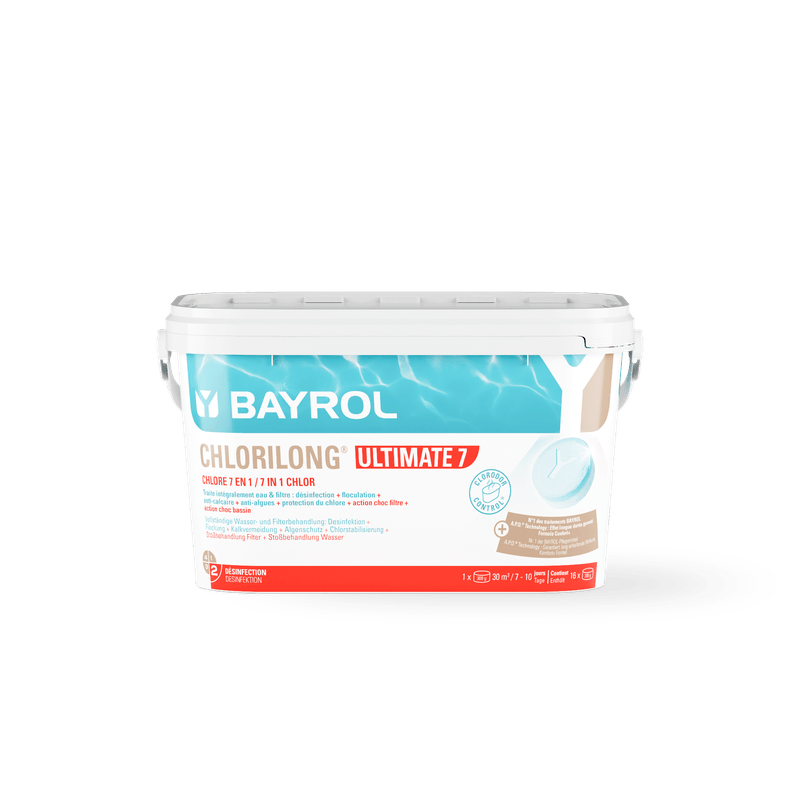 BAYROL Chlorilong® ULTIMATE7 comprimate de clor în două faze cu 7 funcții