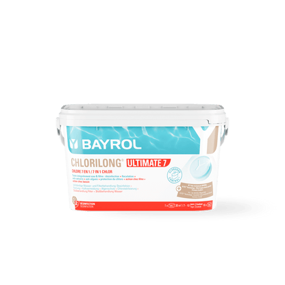 BAYROL Chlorilong® ULTIMATE7 comprimate de clor în două faze cu 7 funcții