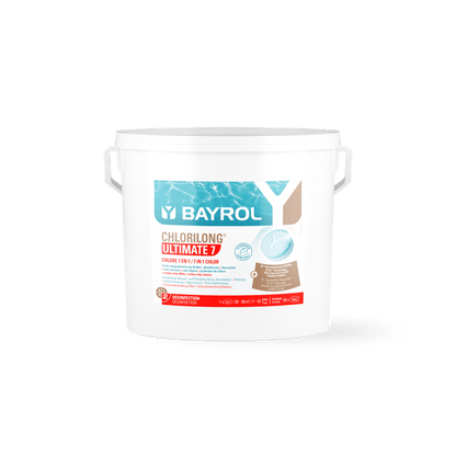 BAYROL Chlorilong® ULTIMATE7 comprimate de clor în două faze cu 7 funcții