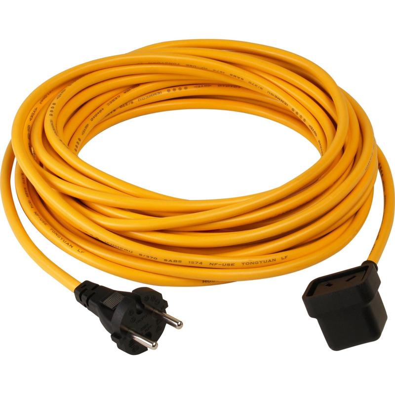 Cablu de alimentare Numatic 3 fire, 10 m x 1,00 mm, NuCable, galben | Pachet (1 bucata)