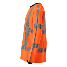 Tricou, maneca lunga, tricou modern fit, portocaliu hi-vis