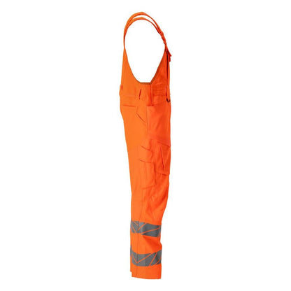 Salopete, buzunare pentru genunchi, inserții elastice Salopete, portocaliu hi-vis