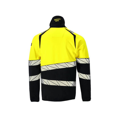 Pulover din lână cu jachetă din microfleece cu fermoar