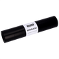 În imagine este un sul EMIL DEISS KG (GmbH + Co.) DEISS 25070 saci de gunoi, 700x1100 mm tip 60 negru, rolă (25 bucăți), pe un fundal gri deschis monocrom.