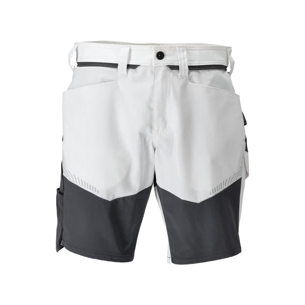 Pantaloni scurți, pantaloni scurți ușori, alb/gri antracit
