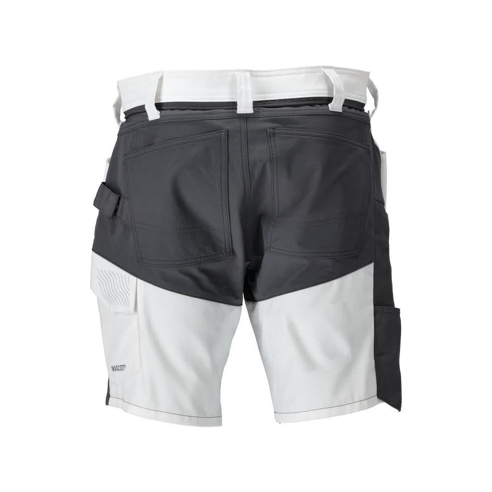 Pantaloni scurți, pantaloni scurți ușori, alb/gri antracit