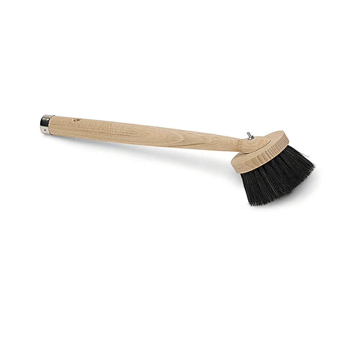 Der Nölle Profi Brush Fensterwascher Rundkopf, 40 cm Naturhaarbürste (1 Stück) von Nölle Profi Brush Bürsten- & Pinseltechnik e.K., ideal für die Glasreinigung, hat Naturborsten und einen langen Stiel, abgebildet auf weißem Grund.