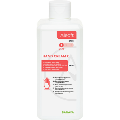 Saraya Alsoft Crema de maini C – Ingrijire