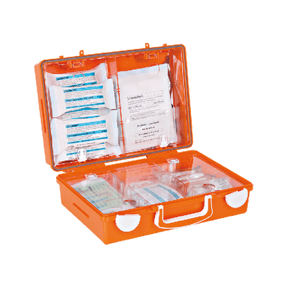 Erste-Hilfe-Koffer SN-CD orange mit Füllung Standard DIN 13157