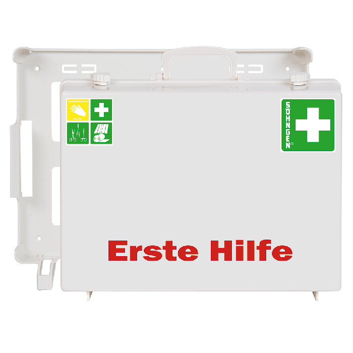 Erste Hilfe-Koffer MT-CD weiss mit Füllung Standard DIN 13169