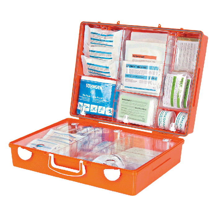 Erste-Hilfe-Koffer MT-CD orange mit Füllung Standard ERW DIN 13169