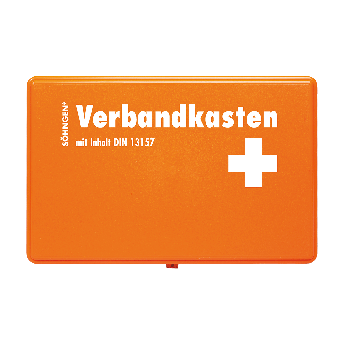 Verbandkasten KIEL KU-orange mit Füllung Standard DIN 13157