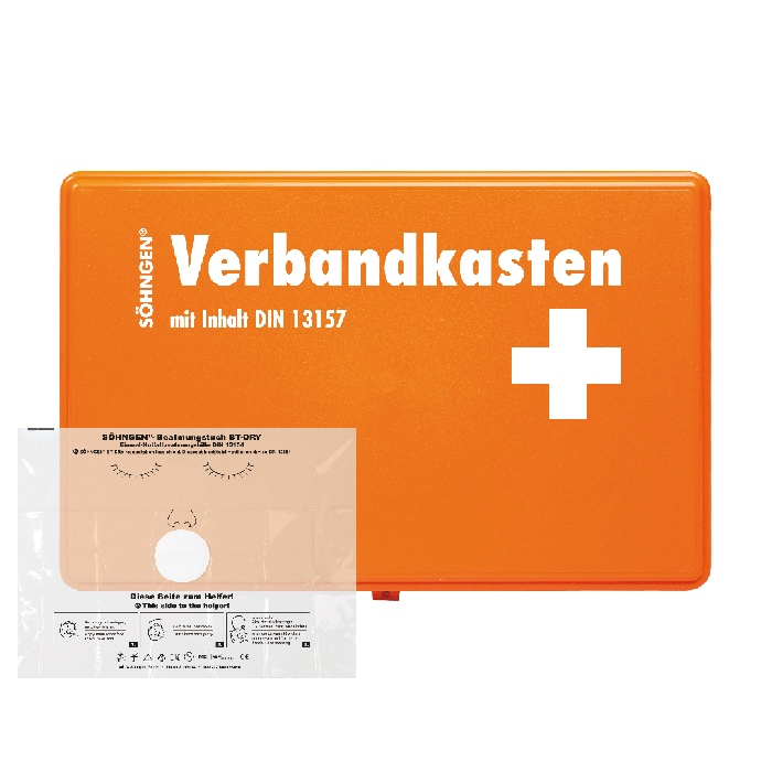 VBK KIEL KU-orange mit Füllung Standard DIN 13157 und Beatmungstuch