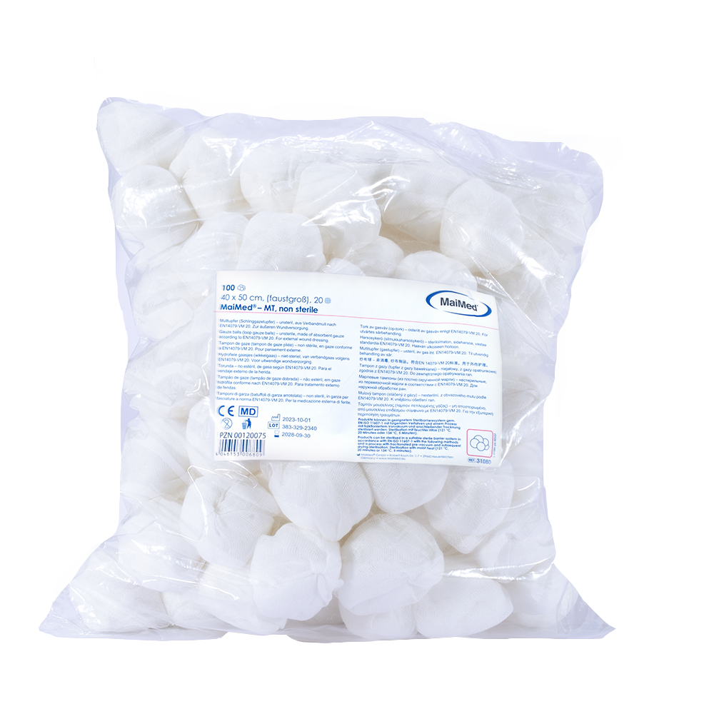 MaiMed-MT-tampoane de tifon nelsteril, 500 buc/sac folie