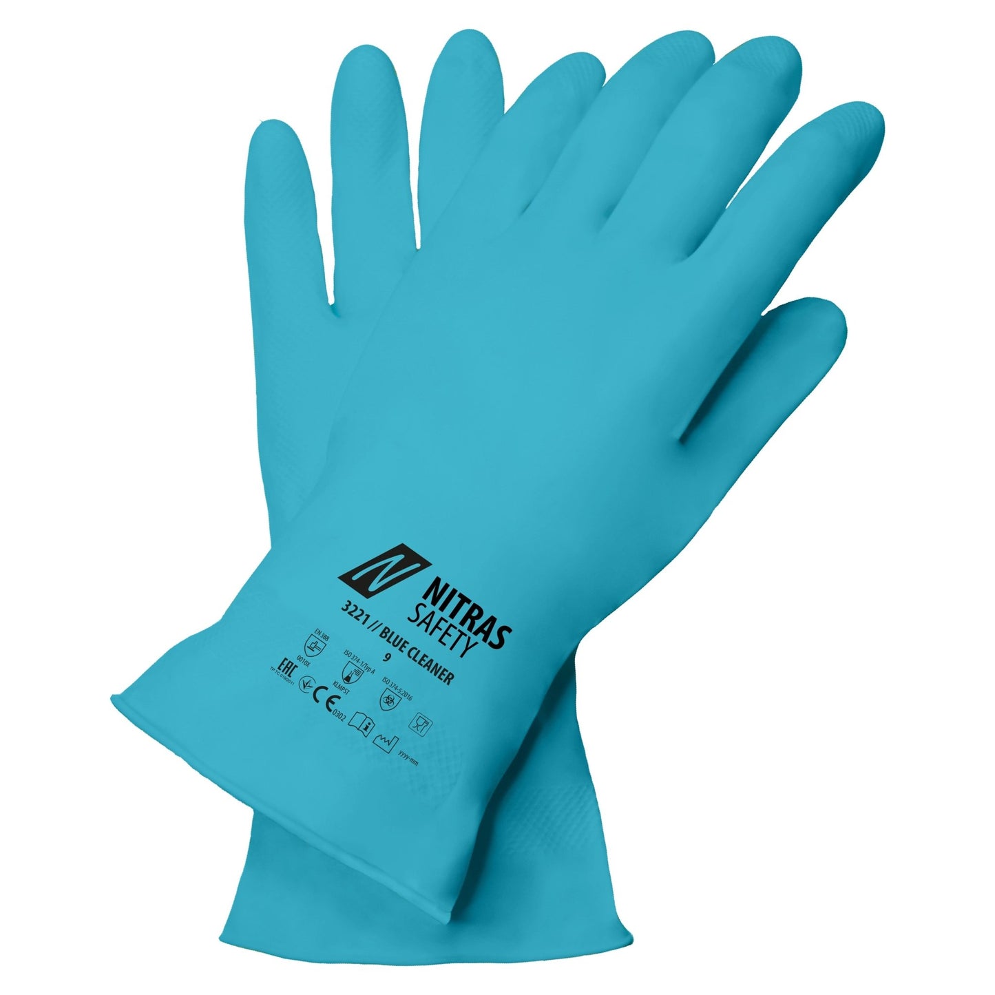 NITRAS BLUE CLEANER, mănuși chimice, albastre