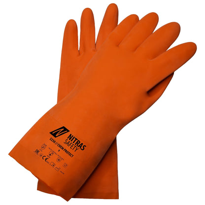 NITRAS CHEM PROTECT, mănuși de protecție chimică, portocalie