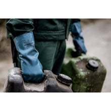 NITRAS GREEN BARRIER GRIP, manusi de protectie chimica, benzina/negru