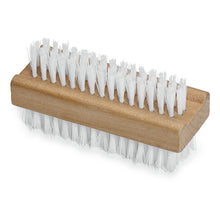 Die Nölle Profi Brush Handwaschbürste doppelseitig (10 cm, harte PP-Borsten, weiß) von Nölle Profi Brush Bürsten- & Pinseltechnik e.K. verfügt über dichte, harte Borsten auf beiden Seiten und ist auf einem schlichten weißen Hintergrund abgebildet.