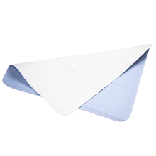 AMPri MED-COMFORT tampon de protectie pat lavabil 75 x 90 cm, albastru/alb | Pachet (1 bucata)