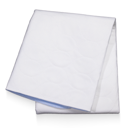 AMPri MED-COMFORT tampon de protectie pat lavabil 75 x 90 cm, albastru/alb | Pachet (1 bucata)