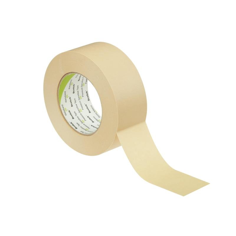 Bandă de mascare din hârtie 3M™ Scotch® 202, bej