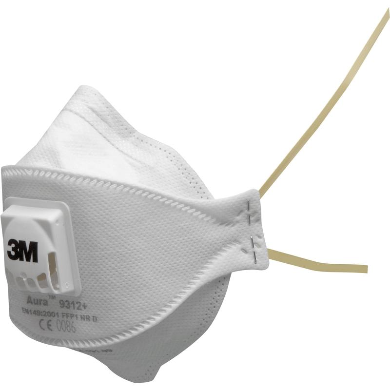 Mască de particule 3M™ Aura™, FFP1, cu supapă, 9312+ | Pachet (10 bucăți)
