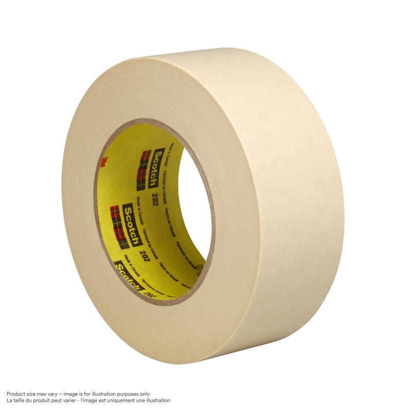 Bandă de mascare din hârtie 3M™ Scotch® 202, bej