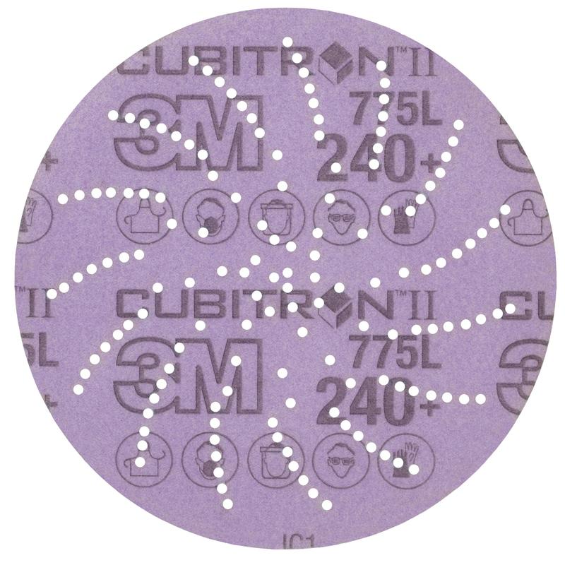 Disc de film 3M Xtract™ Cubitron™ II 775L, 125 mm, 240+, cu mai multe orificii | Pachet (50 bucăți)