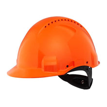 Cască 3M™, Uvicator, dispozitiv de fixare cu clichet, ventilat, bandă de transpirație din plastic, portocaliu, G3000NUV-OR | Pachet (1 bucata)
