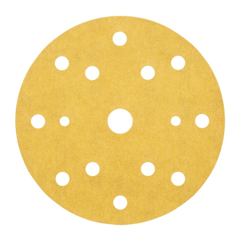 Disc de hârtie 3M™ Hookit™ 255P, 152 mm, 15 găuri, P80 | Pachet (100 bucăți)