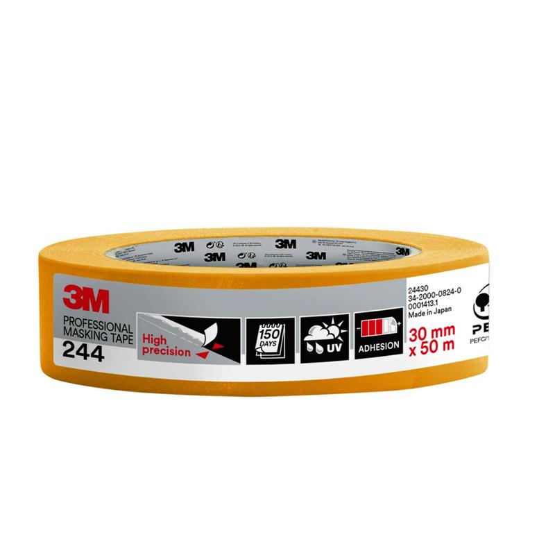 3M™ Painter's Masking Tape 244, 50 m - bandă de mascare pentru lucrări de vopsire