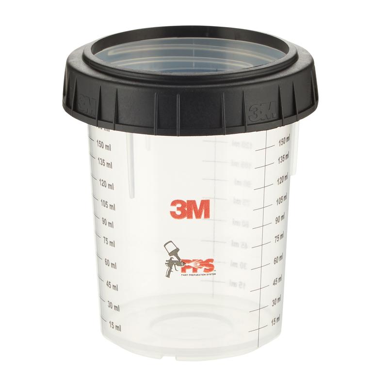 Cupă externă 3M™ PPS™ cu inel cu șurub, mică, 170 ml, 16115 | Pachet (170 ml)