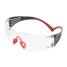Ochelari de protecție 3M™ SecureFit™ 400, temple roșii/gri, acoperire anti-aburire/anti-zgârieturi Scotchgard™ (K&N), lentilă transparentă, SF401SGAF-RED-EU | Pachet (1 bucata)
