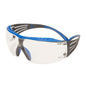 Ochelari de protecție 3M™ SecureFit™ 400X, temple albastre/gri, acoperire anti-aburire/anti-zgârieturi Scotchgard™ (K&N), lentilă transparentă, SF401XSGAF-BLU-EU, 20 per pachet | Pachet (1 bucata)