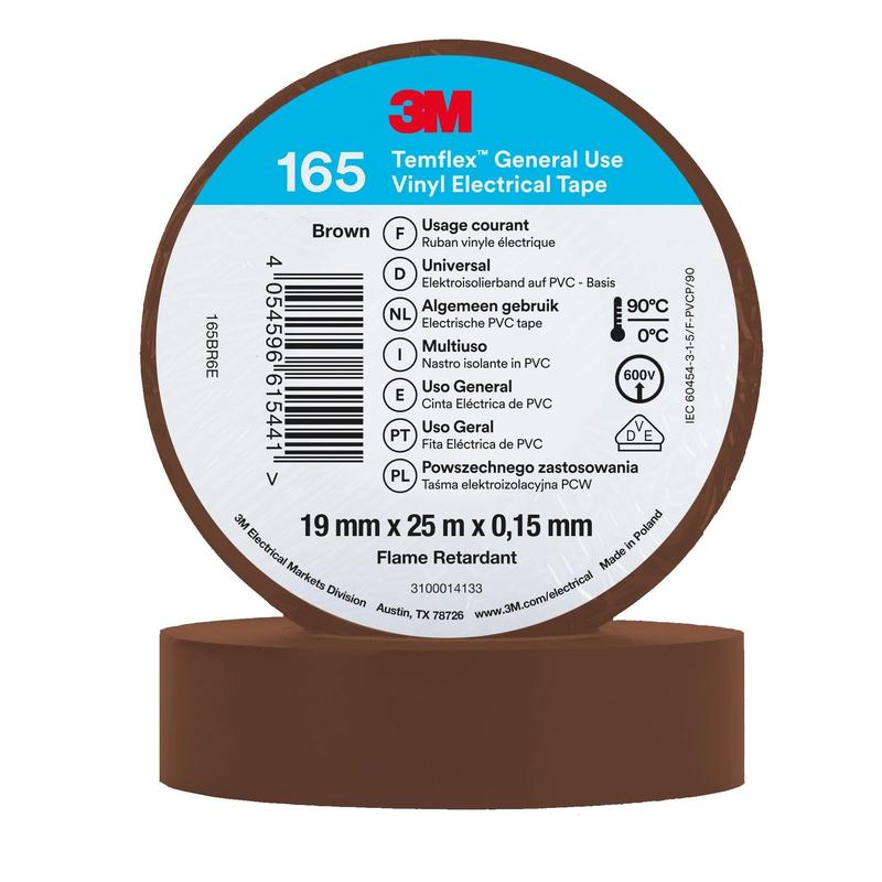 3M™ Temflex™ Vinyl Izolation Tape 165 - Bandă de izolare electrică
