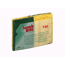 Burete de celuloză Scotch-Brite™ 740, verde/bej, 131 mm x 88 mm, 10/pachet, 24 pachet/cutie, 240 buc/cutie | Pachet (10 bucăți)