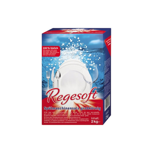 Regesoft mașină de spălat vase sare specială granulație | Cutie (2 kg)
