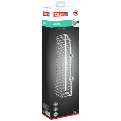 tesa ALUXX Duschkorb ohne Bohren, 45cm breit, inkl. Klebelösung