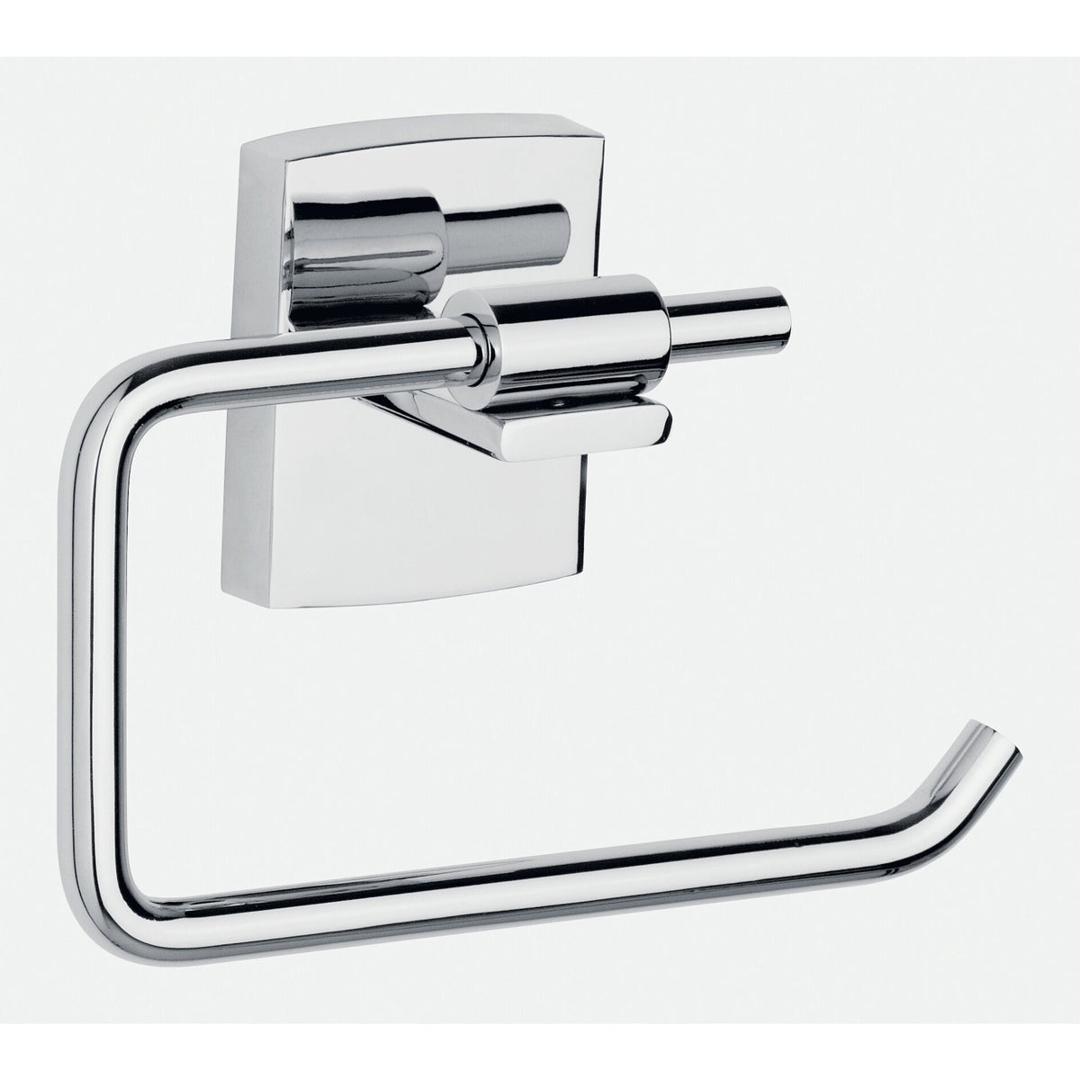 tesa Klaam Toilettenpapierhalter ohne Deckel, selbstklebend, verchromt