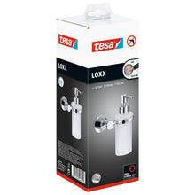 Distribuitor de săpun de perete tesa Loxx, cromat, cu soluție adezivă inclusă