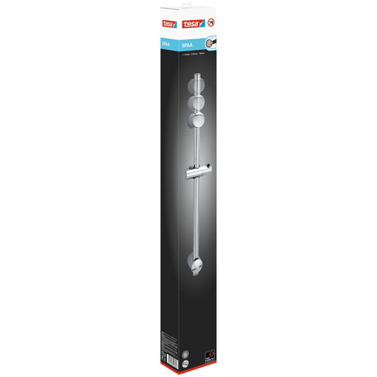 Bară de duș tesa SPAA, 70 cm, cromată, cu soluție adezivă inclusă