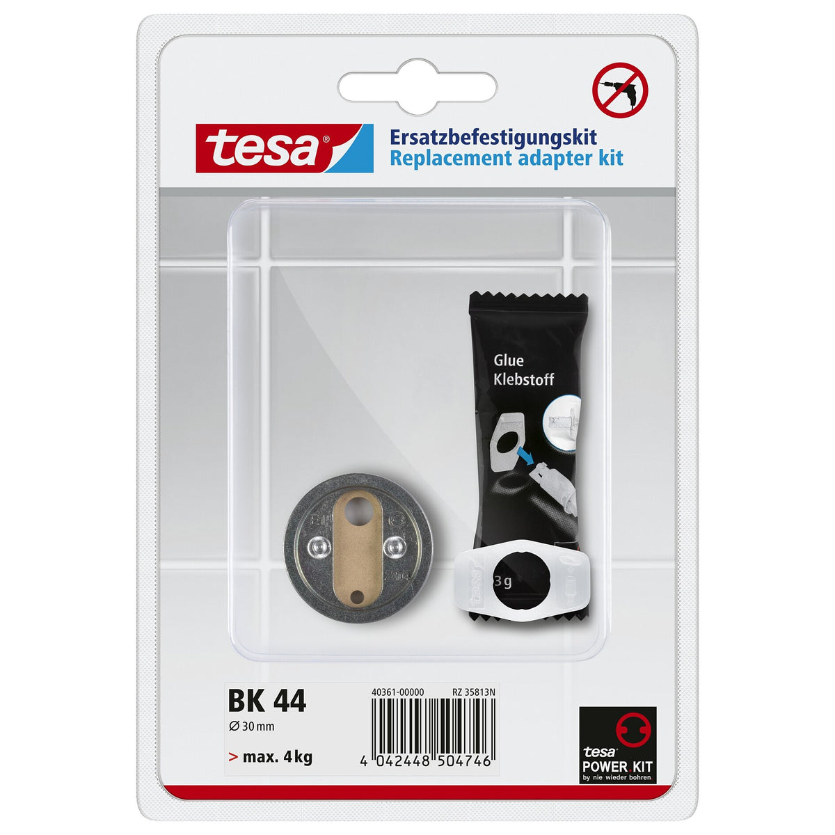 tesa Ersatzadapter-Satz BK 44, schwarz